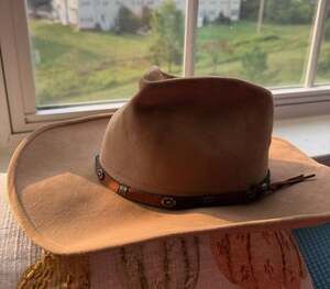 Bailey Western Yukon U-Rollit Felt Cowboy Hat Tan Size 7 1/8